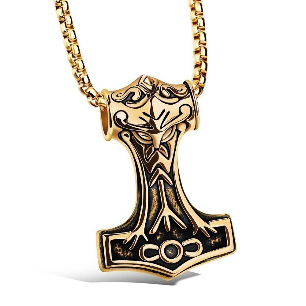 ❤️Thor's Hammer Pendant Necklace for women/men, N90201P135